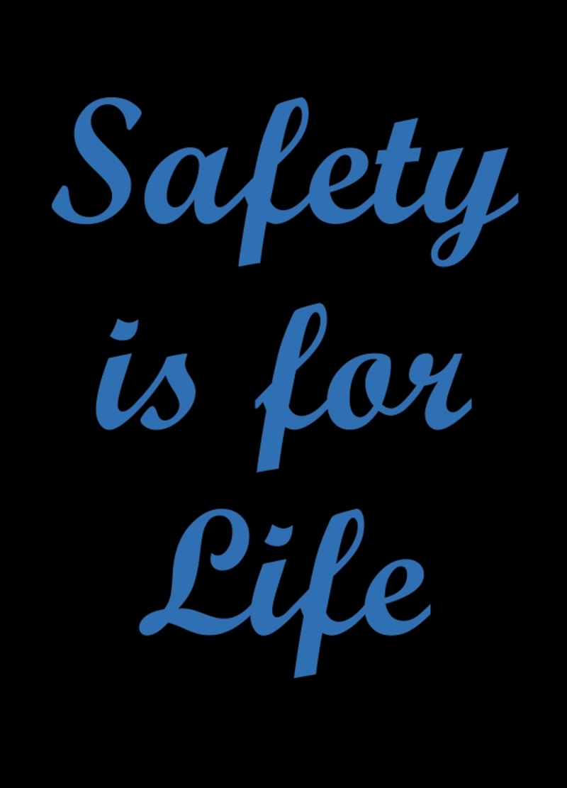 194 Safety Message Mat - 4' x 6', Safety for Life - 194SFL46BL | NoTrax